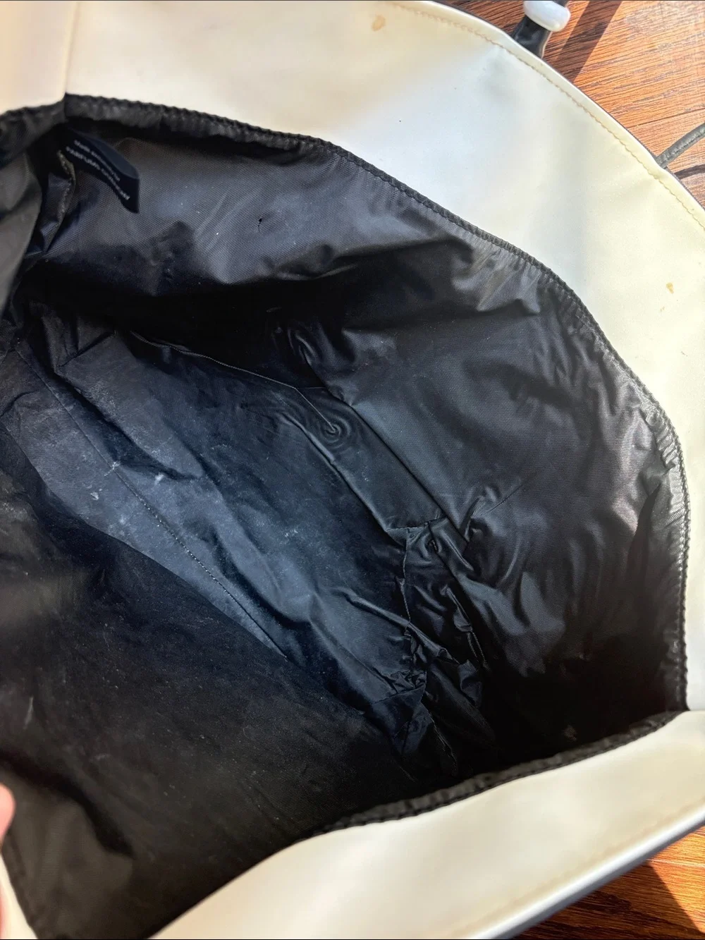 Givenchy Black Leather Tote with Silver Logo